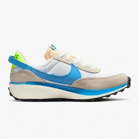 Nike Sneakers Waffle Debut Men’s Size 13 White University Blue New - Picture 1 of 12